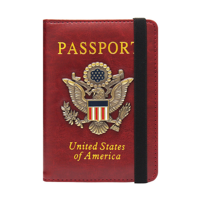 Leather Passport Holder for Travel Passport Cover Passport Wallet Case