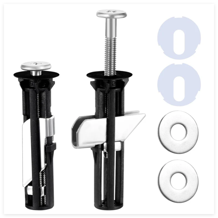 2Pcs Toilet Seat Screws Replacement Kit, Heavy Duty Stainless Steel Toilets Bolts Toilets Seat Screws