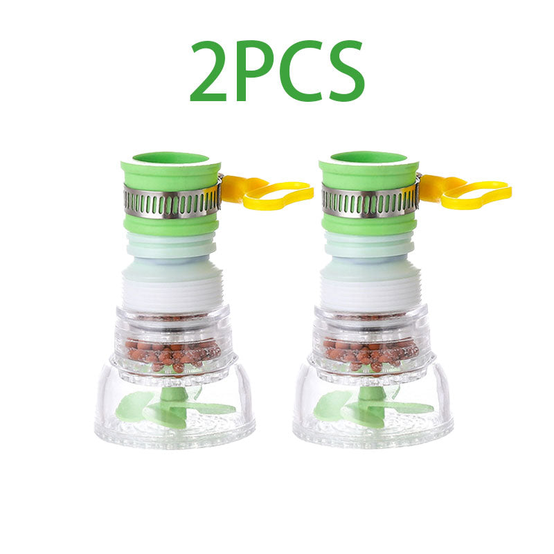 2PCS 360° Rotating Telescopic Faucet Water Filter