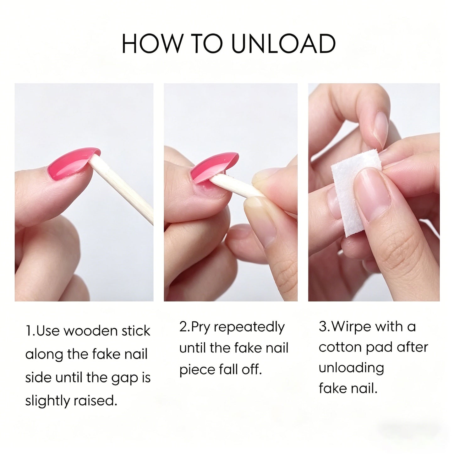 Press on Nails - Reusable False Nails for Women Girls Daily Wear Manicure