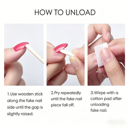 Press on Nails - Reusable False Nails for Women Girls Daily Wear Manicure