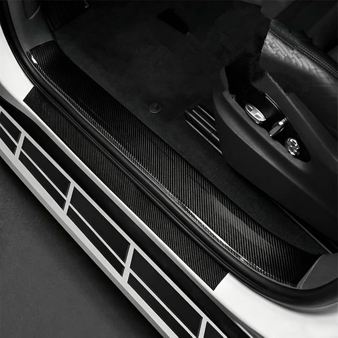 33ft Car 3D Carbon Fiber Vinyl Tape, Anti-Scratch Self Adhesive Door Entry Guards Vinyl Overlay Wrap Roll