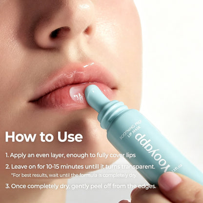Cooling Peel Off Soothing Prep Lip Mask - Gentle Exfoliator for Lips
