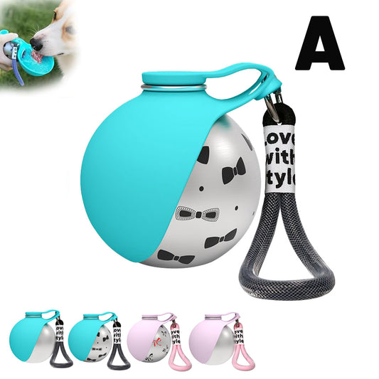 2-in-1 Portable Dog Water Bottle with Bowl