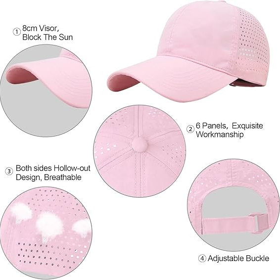 Cross Back Ponytail Hat for Women