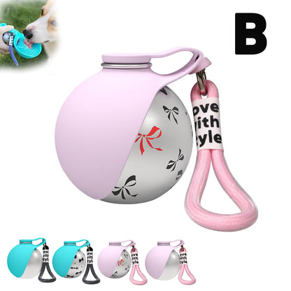2-in-1 Portable Dog Water Bottle with Bowl