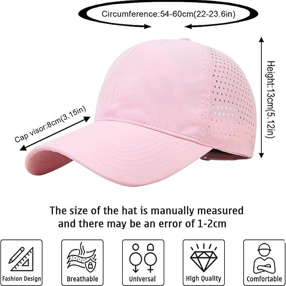 Cross Back Ponytail Hat for Women