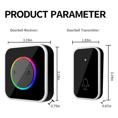 [No Need Batteries] Wireless Doorbell, Waterproof Electronic Doorbell Kit