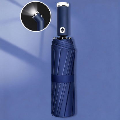 Automatic Umbrella with LED Flashlight