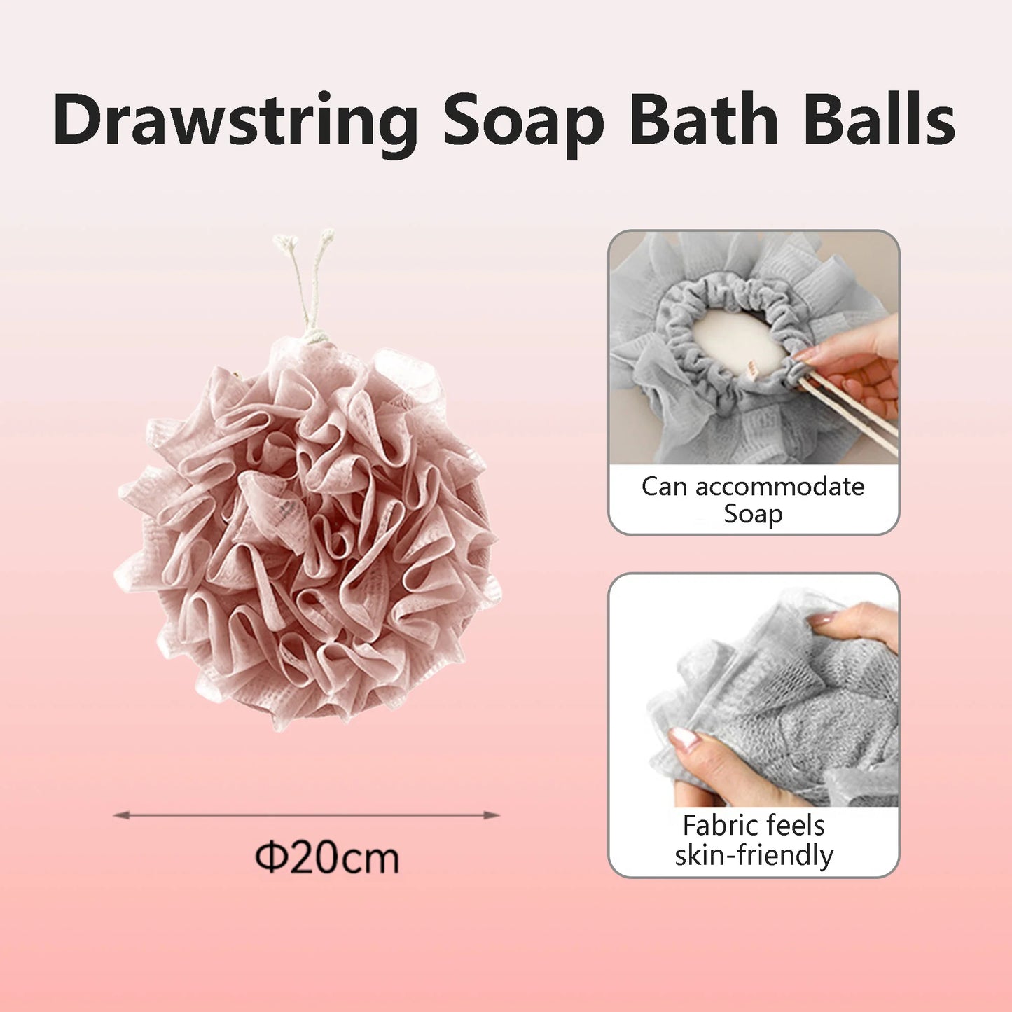 Multi-Purpose Drawstring Bath Ball
