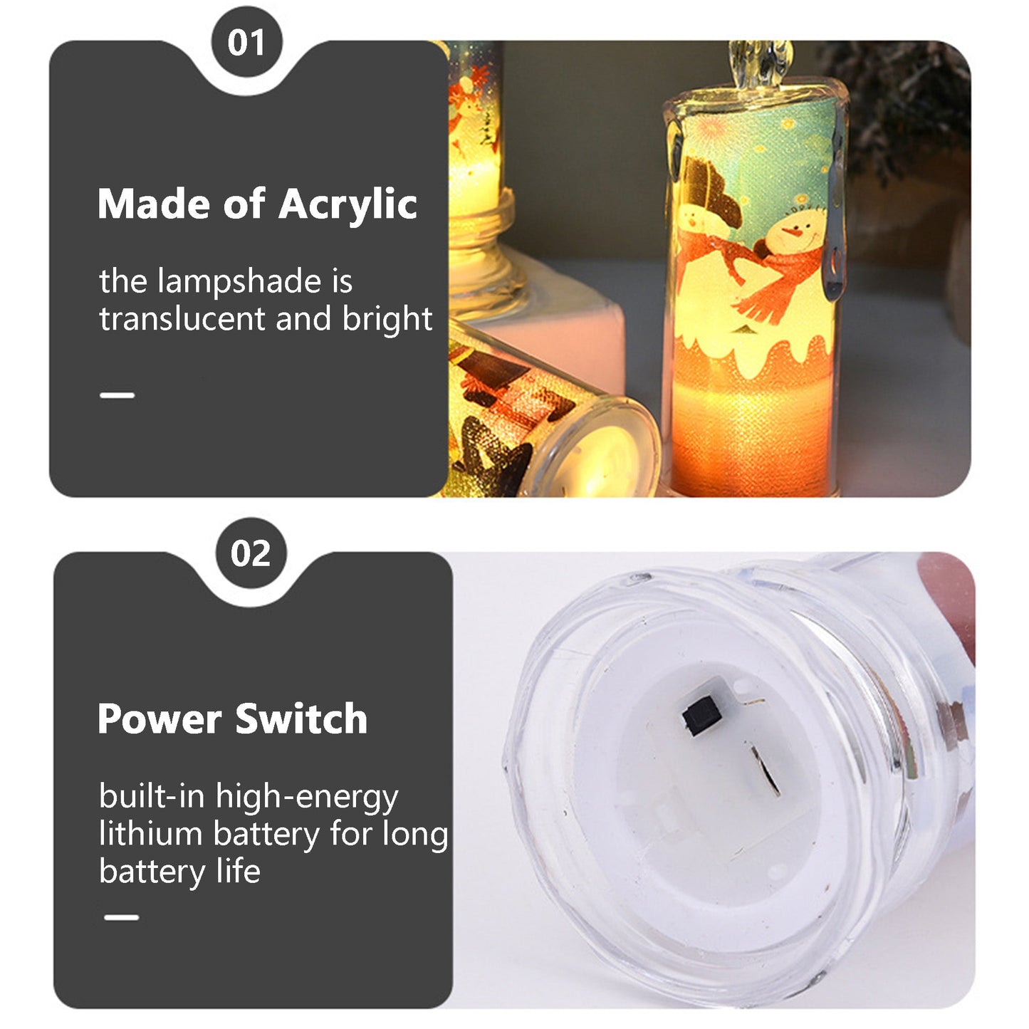 Flameless LED Christmas Candle Lights - An Elegant & Safe Holiday Decor