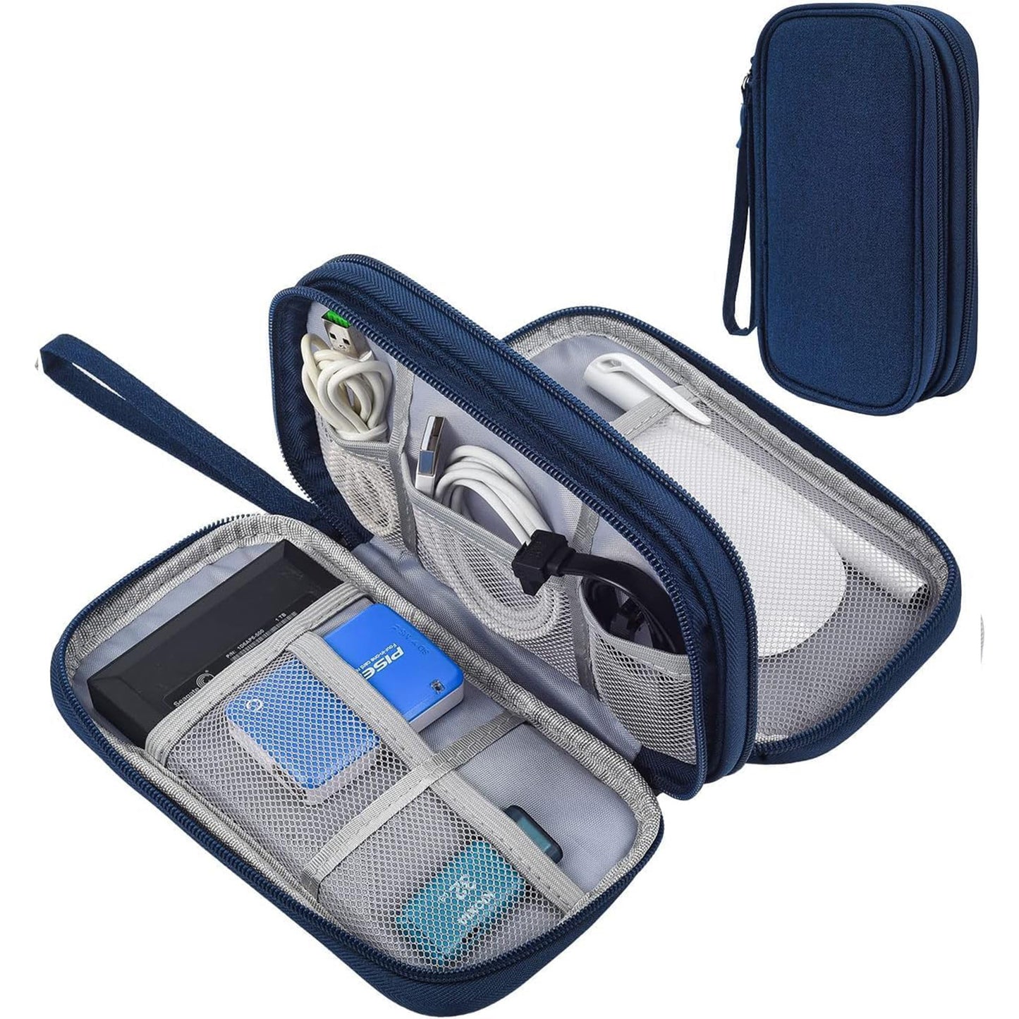 Electronic Organizer Bag, Waterproof Portable Double Layer