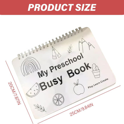 My Preschool Busy Book - 12 Engaging Themes Educational Preschool for Travel and Fun Learning
