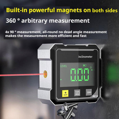 Magnetic Dual Laser Data Inclinometer for Precision Measuring, Table Saw & Woodworking