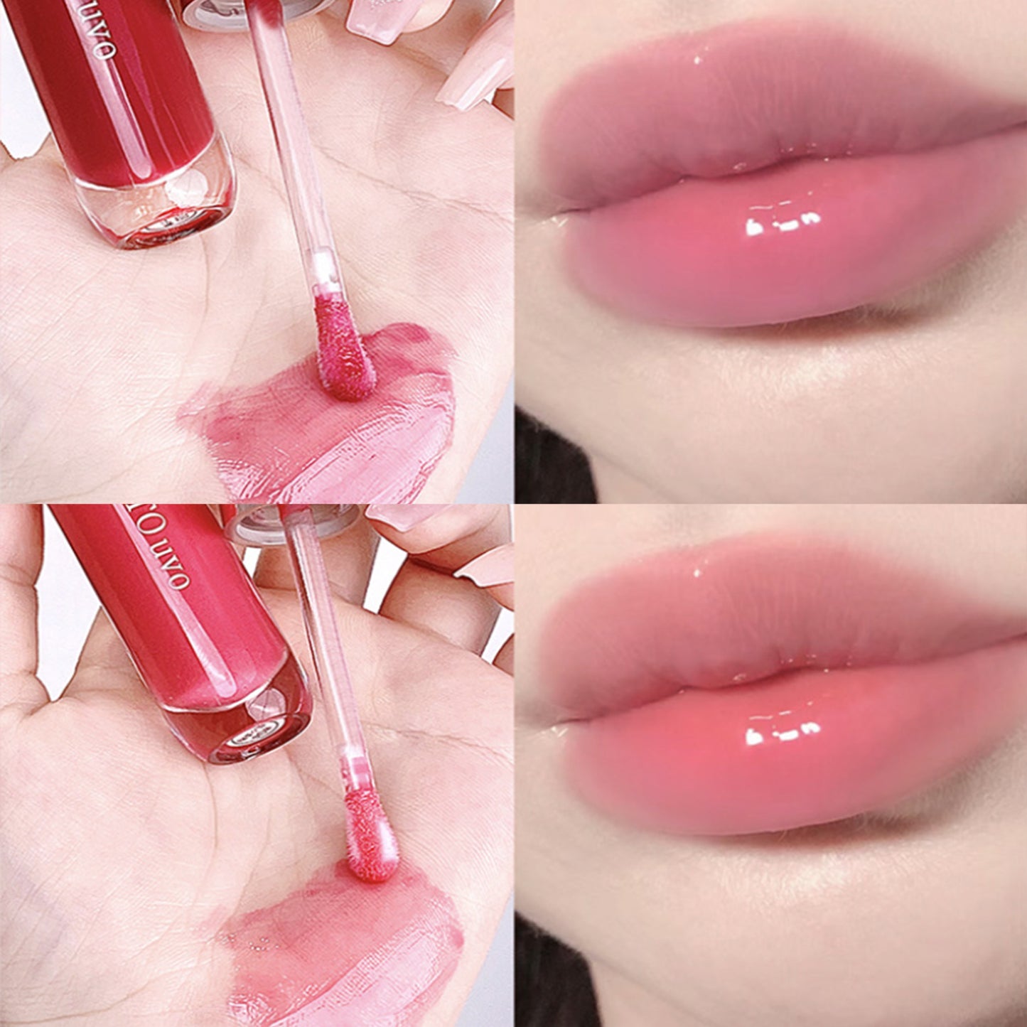 4Pcs/set Brightening Lip Serum, Hydrating & Plumping Tinted Lip Gloss