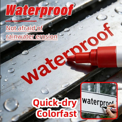 12Pcs Waterproof Permanent Paint Marker Pen for Car Tyre Tire Tread