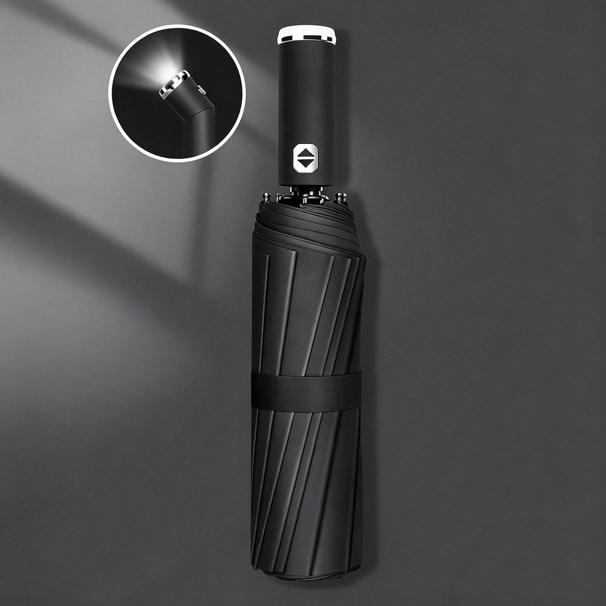 Automatic Umbrella with LED Flashlight