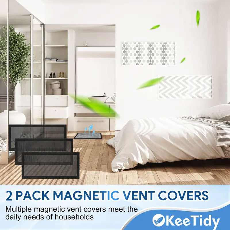 2PCS Magnetic Household Anti-Mold and Moisture-Proof Floor Vent Cover