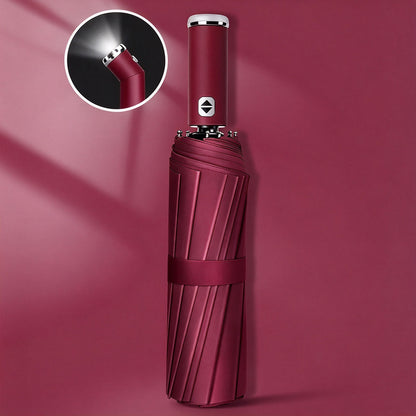Automatic Umbrella with LED Flashlight
