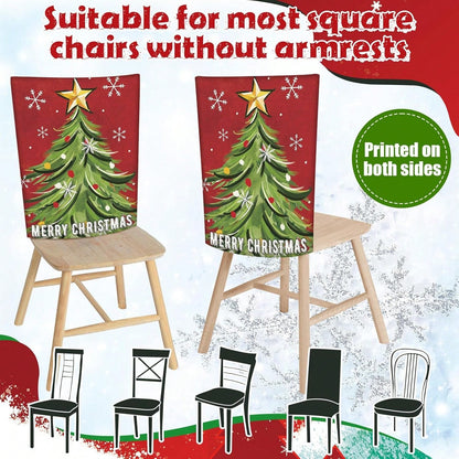 6-Piece Set of Fun Christmas Chair Covers