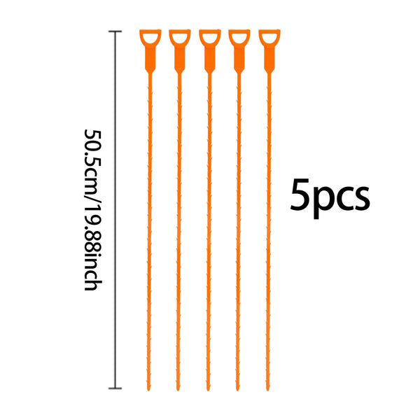 5pcs 19.88in Flexible Handheld Drain Augers for Hair Clog Remover