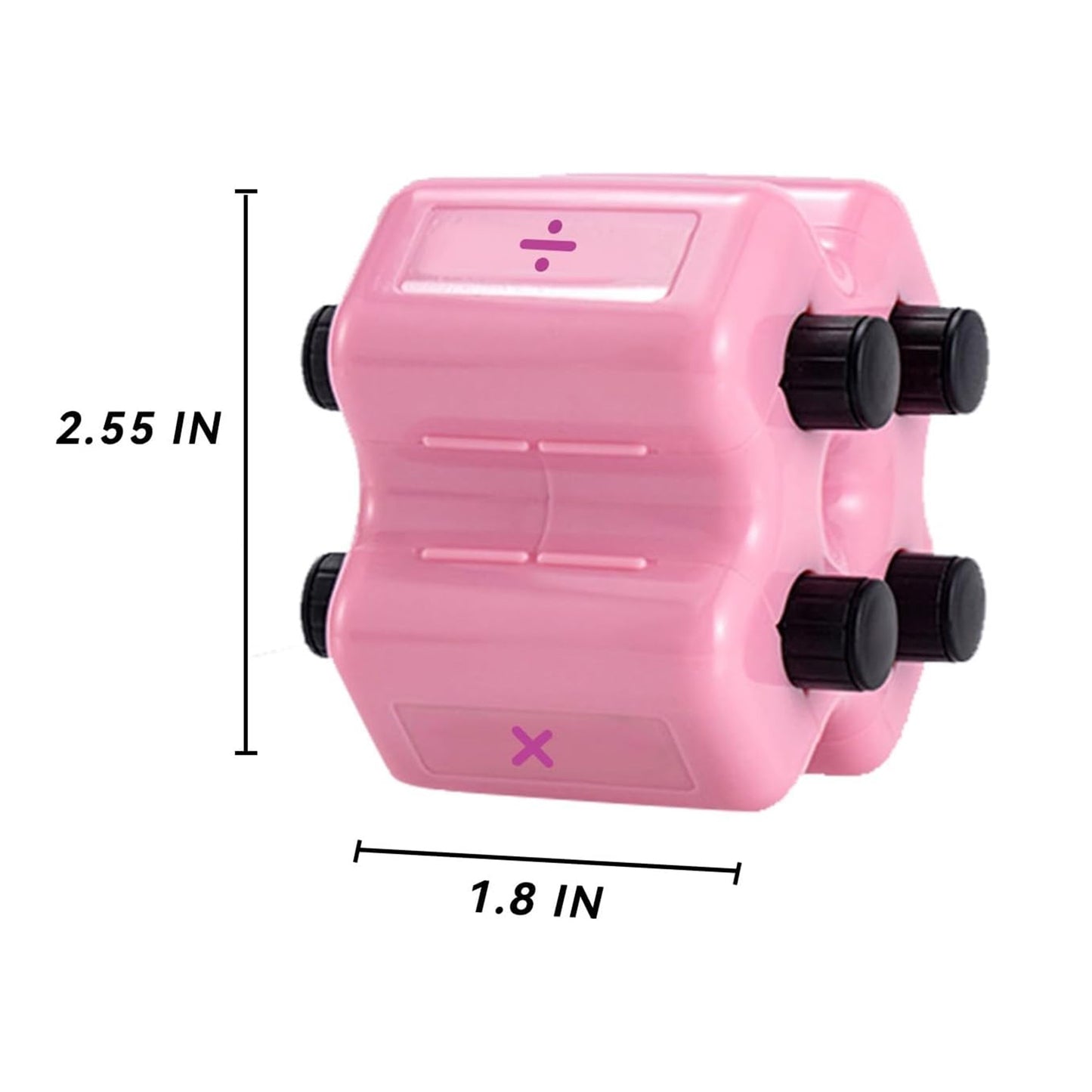 Math Roller Stamp Math Teacher 4-in-1 Stamp Addition Multiplication & Division Practice Tool