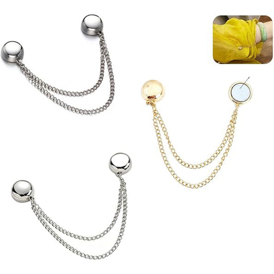 10 PCS Magnetic Clothing Clips with Chain, Multi-Function Magnet Button