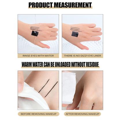 2PCS Waterproof Liquid Eyeliner Pen – Long-Lasting, Fast-Drying Precision Black Eyeliner