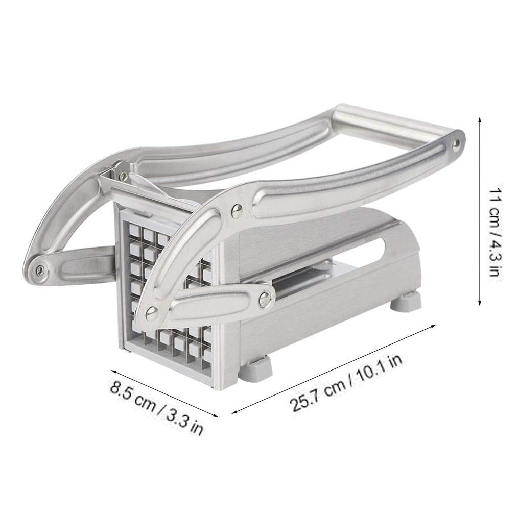 Stainless Steel Potato Cutter with Non-Slip Feet, 2 Blade Size