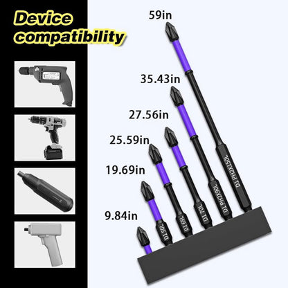 6-Piece Magnetic Screwdriver Bit Set