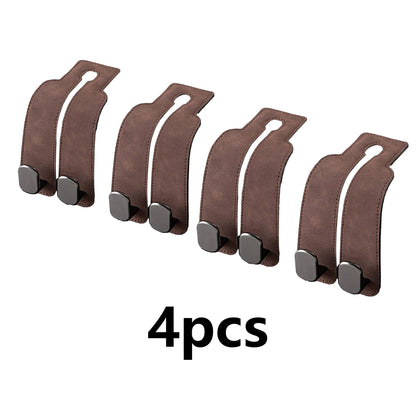 4 Pack Car Headrest Hooks for Purses and Bags