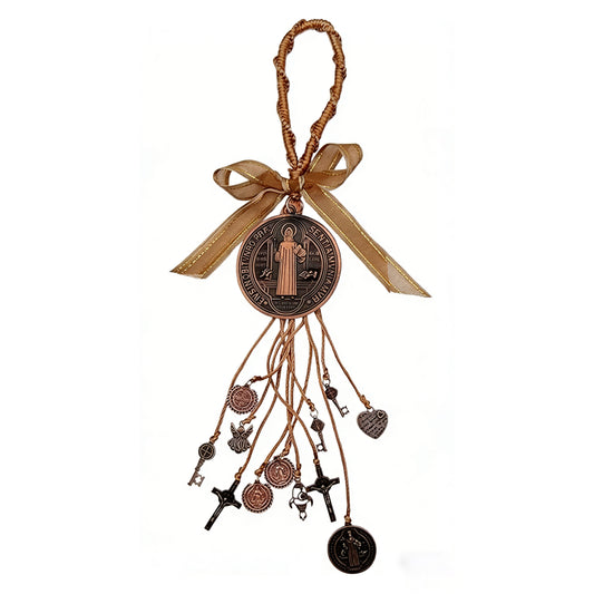 St. Benedict Brown Medal Hanging Car or House Protection