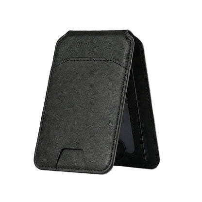 Leather Magnetic Credit Card Wallet for MagSafe RFID Blocking