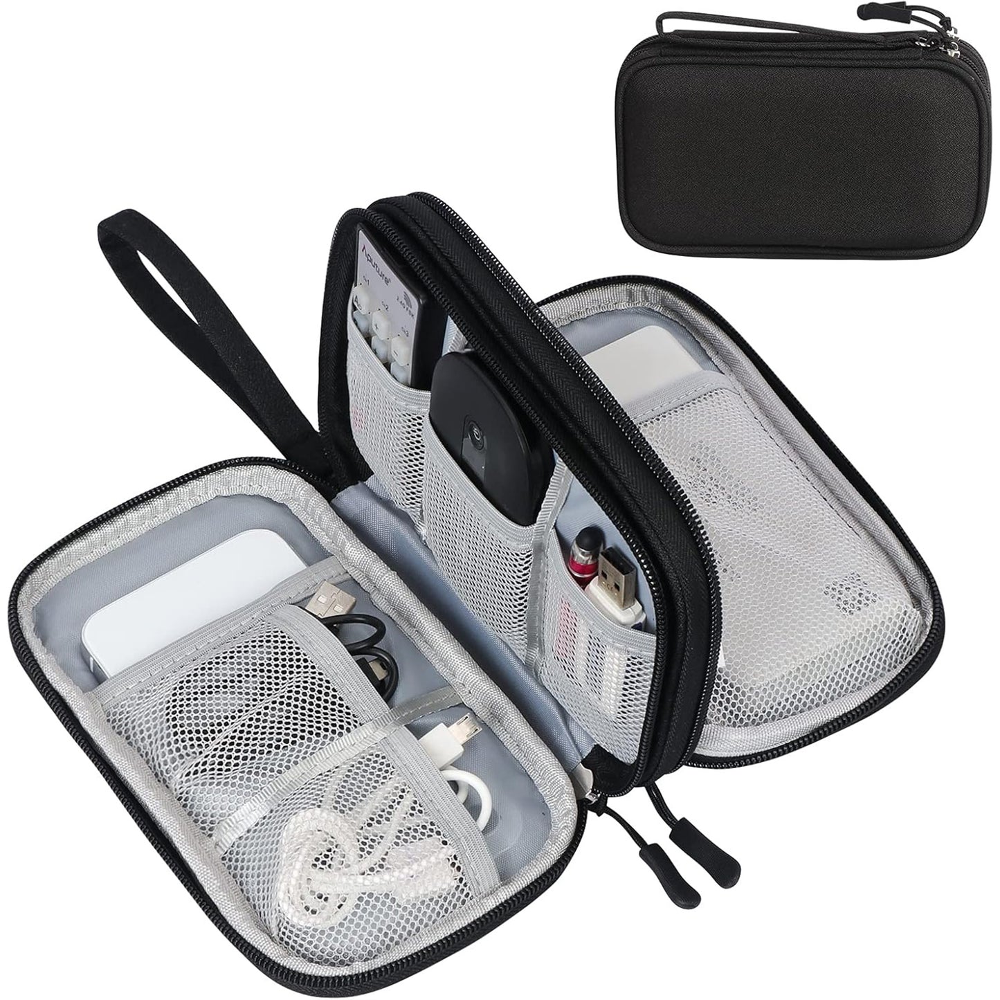 Electronic Organizer Bag, Waterproof Portable Double Layer