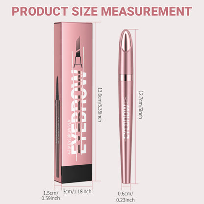 3pcs Waterproof Microblading Eyebrow Pencil Set- 4 Tips for Realistic Hair Strokes