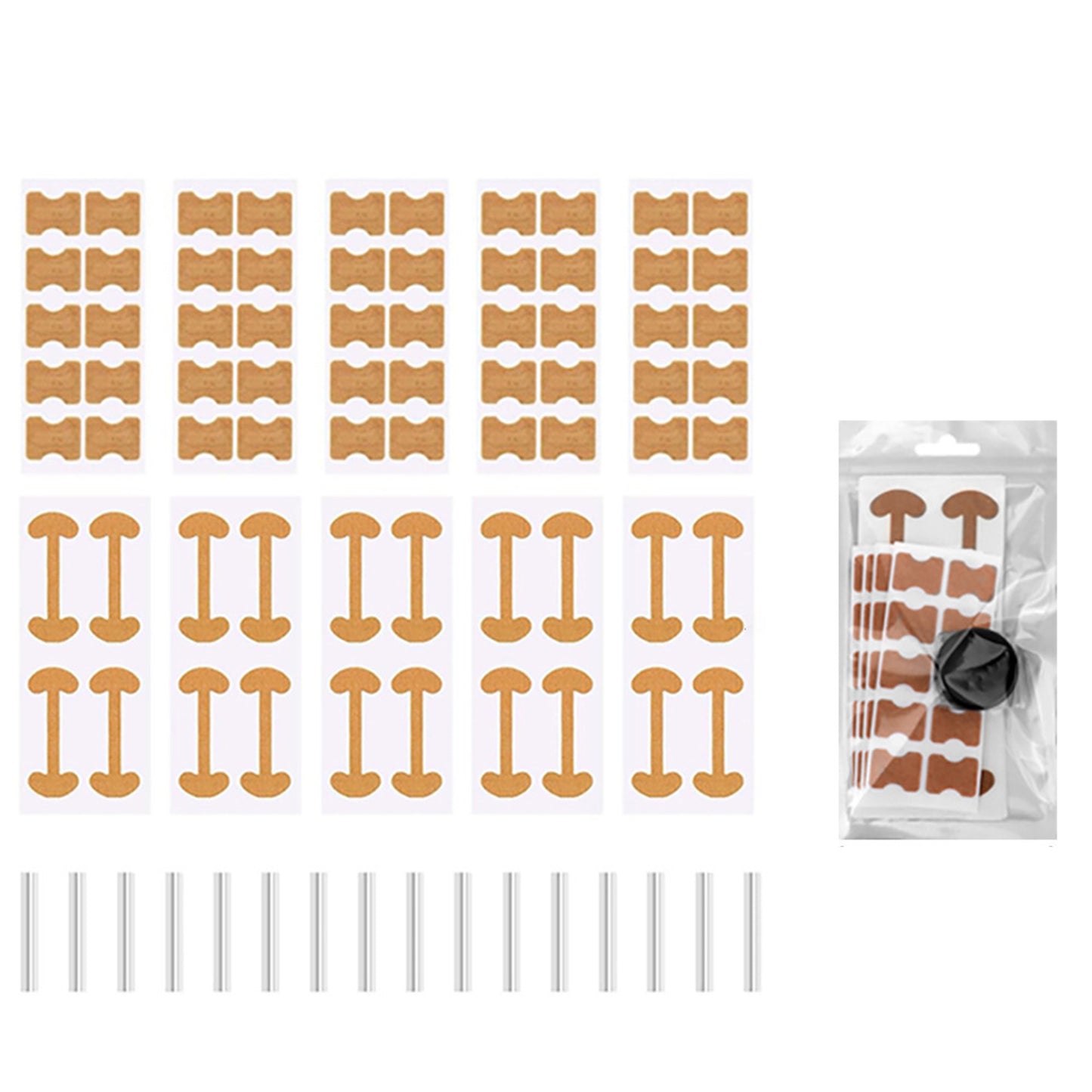 Professional Ingrown Toenail Toolkit with Breathable Ingrown Toenail Strips, Curved Toenails Corrector Patch