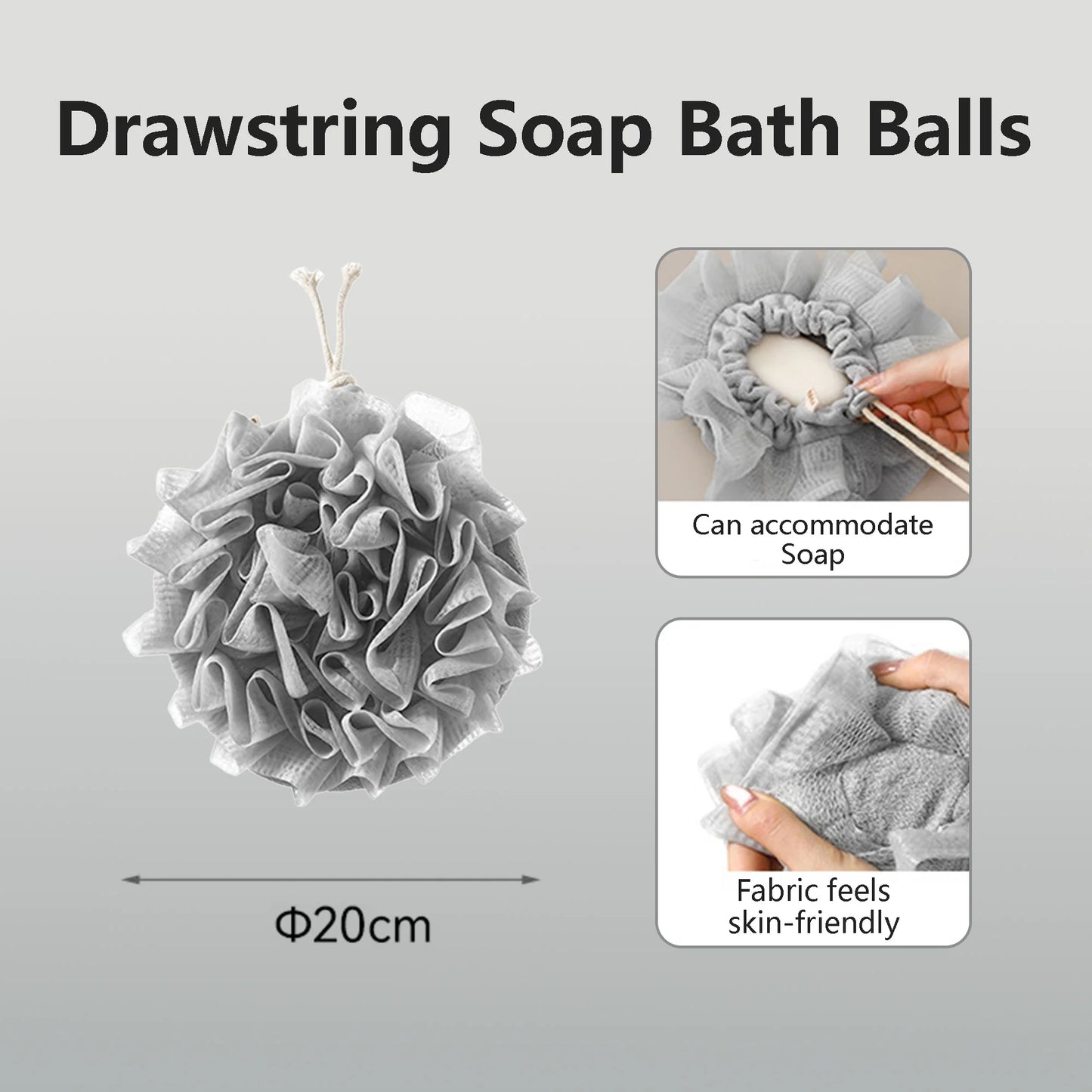 Multi-Purpose Drawstring Bath Ball