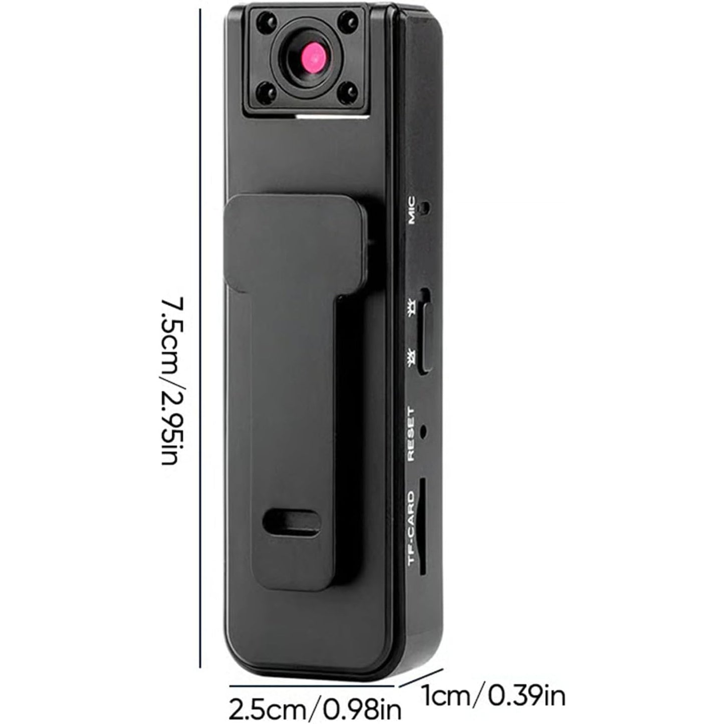 1080P Anti Shake with Back Clip, 180° Rotatable Lens Camera Camcorder