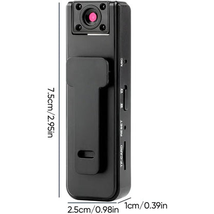 1080P Anti Shake with Back Clip, 180° Rotatable Lens Camera Camcorder