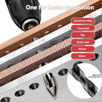 5-PCS 4-Cutter Cross-Head Drill Bit Set