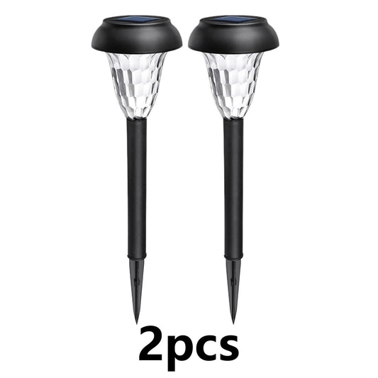 2 Pack Solar Lights Outdoor with Great Pattern, Waterproof Auto On/Off