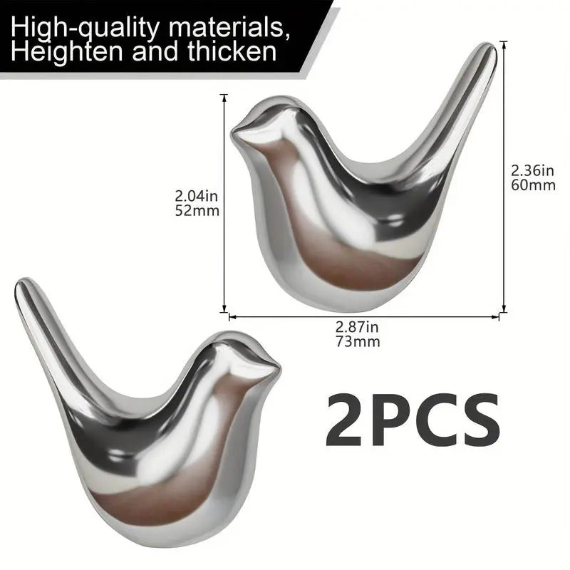 2PCS Bird Shape Toilet Bolt Cover Set