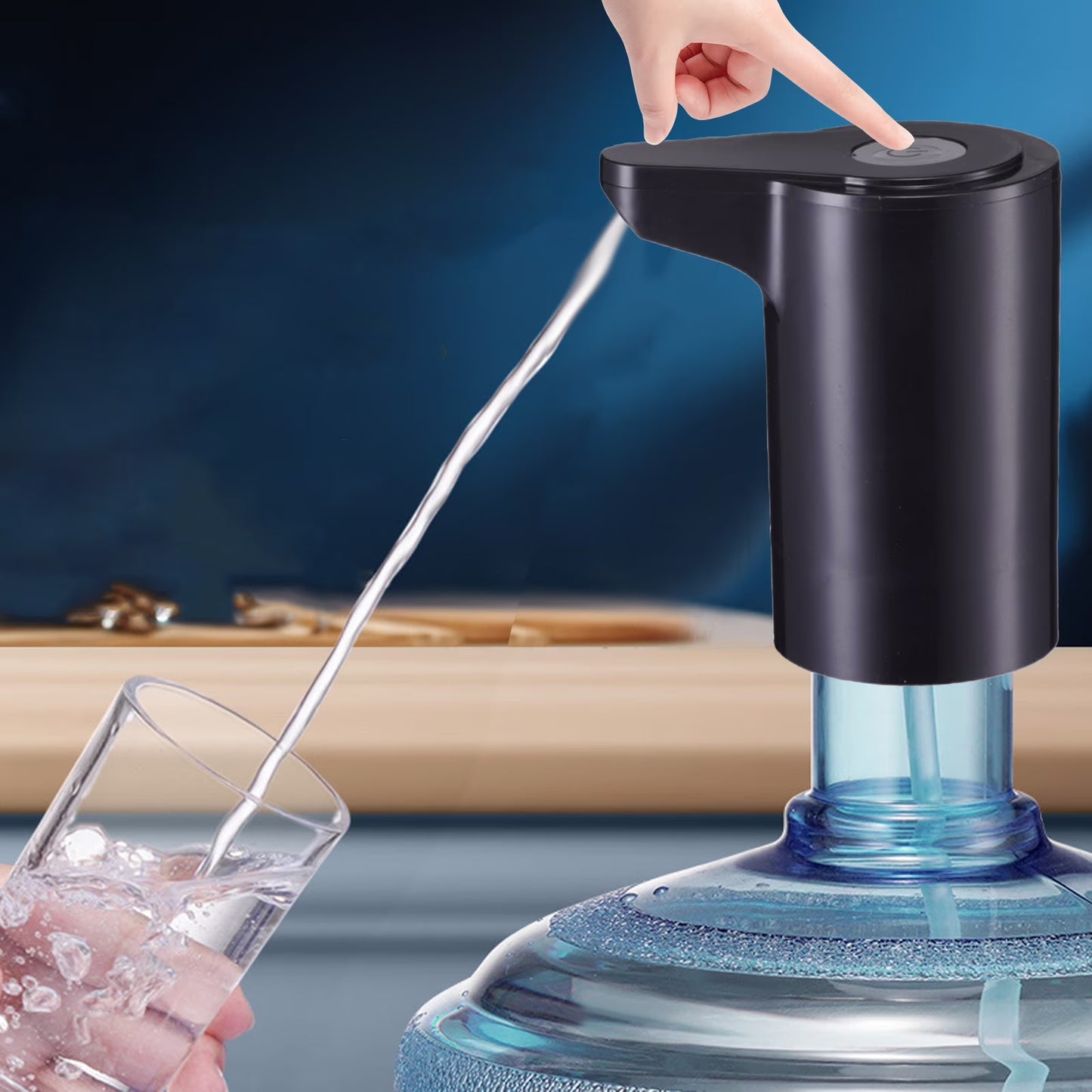 Automatic Drinking Portable Water Dispenser - Universal Electric Water Bottle Pump, USB Rechargeable