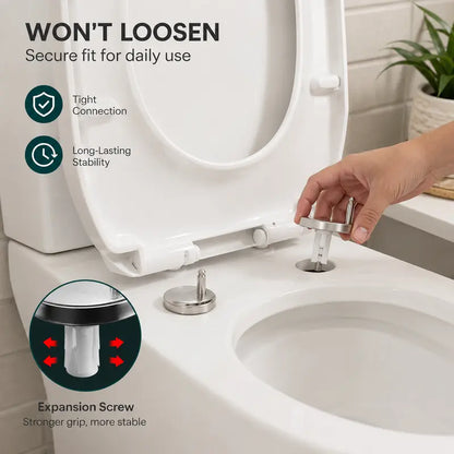 2 Counts Universal Toilet Seat Expansion Screw Bolts