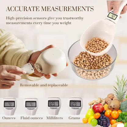Digital Food Measuring Scoop Scale Electronic Kitchen Measuring Spoon Scale for Cooking Baking