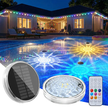 Solar Floating Pool Lights, RGB Pool Lights with Remote Control