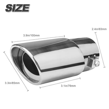 Universal Stainless Steel Car Exhaust Muffler Tip Trim Decor