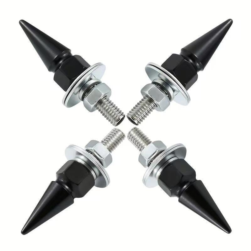 4 PCS Spikes License Plate Screws for Car