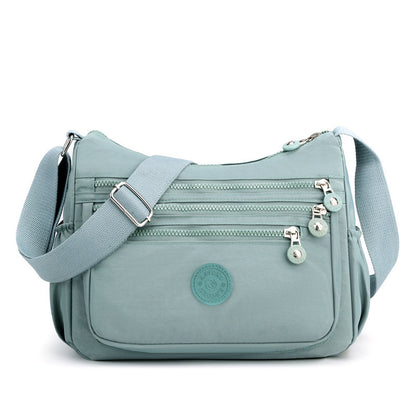 Nylon Fabric Crossbody Bag Anti-Theft Women's Shoulder Bag Multi-Layer Pocket Wallet