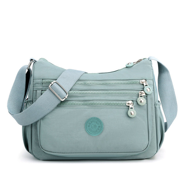 Nylon Fabric Crossbody Bag Anti-Theft Women's Shoulder Bag Multi-Layer Pocket Wallet
